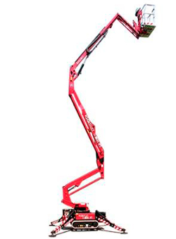 plataforma araña sobre orugas T170